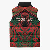 Aotearoa Iwi Tuhoe Personalised Sleeveless Puffer Jacket Maori Kowhaiwhai Pattern