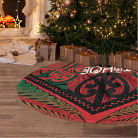 Aotearoa Iwi Tuhoe Tree Skirt Maori Kowhaiwhai Pattern