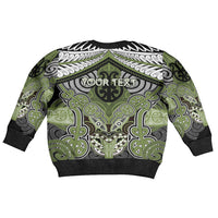 Aotearoa Iwi Whakatohea Personalised Kid Ugly Christmas Sweater Maori Kowhaiwhai Pattern