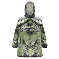Aotearoa Iwi Whakatohea Personalised Wearable Blanket Hoodie Maori Kowhaiwhai Pattern