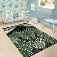 Aotearoa Iwi Ngati Awa Area Rug Maori Kowhaiwhai Pattern