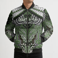 Aotearoa Iwi Ngati Awa Personalised Bomber Puffer Jacket Maori Kowhaiwhai Pattern