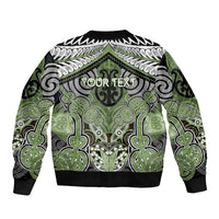 Aotearoa Iwi Ngati Raukawa Personalised Bomber Jacket Maori Kowhaiwhai Pattern