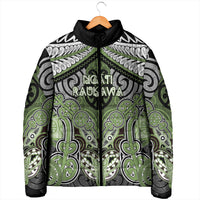 Aotearoa Iwi Ngati Raukawa Personalised Padded Jacket Maori Kowhaiwhai Pattern