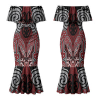 Aotearoa Iwi Ngati Toa Personalised Family Matching Mermaid Dress and Hawaiian Shirt Maori Kowhaiwhai Pattern
