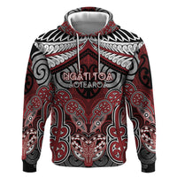 Aotearoa Iwi Ngati Toa Personalised Hoodie Maori Kowhaiwhai Pattern