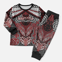 Aotearoa Iwi Ngati Toa Personalised Christmas Pajama Set Maori Kowhaiwhai Pattern