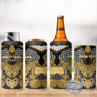 Aotearoa Iwi Ngati Tama Personalised 4 in 1 Can Cooler Tumbler Maori Kowhaiwhai Pattern