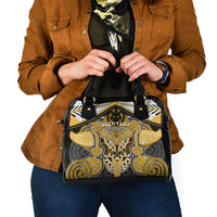 Aotearoa Iwi Ngati Tama Shoulder Handbag Maori Kowhaiwhai Pattern