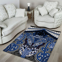 Aotearoa Iwi Ngati Tuwharetoa Area Rug Maori Kowhaiwhai Pattern