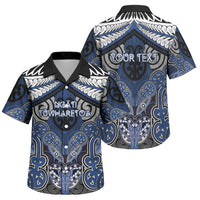 Aotearoa Iwi Ngati Tuwharetoa Personalised Family Matching Puletasi and Hawaiian Shirt Maori Kowhaiwhai Pattern