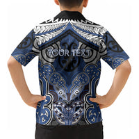 Aotearoa Iwi Ngati Tuwharetoa Personalised Kid Hawaiian Shirt Maori Kowhaiwhai Pattern