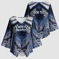 Aotearoa Iwi Ngati Tuwharetoa Personalised Kimono Sleeve Blouse Maori Kowhaiwhai Pattern