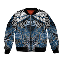 Aotearoa Iwi Ngati Mutunga Personalised Bomber Jacket Maori Kowhaiwhai Pattern
