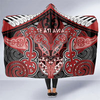 Aotearoa Iwi Te Ati Awa Hooded Blanket Maori Kowhaiwhai Pattern