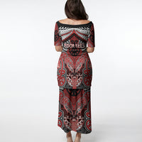 Aotearoa Iwi Te Ati Awa Personalised Puletasi Maori Kowhaiwhai Pattern