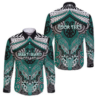 Aotearoa Iwi Ngati Maru Personalised Family Matching Off Shoulder Maxi Dress and Hawaiian Shirt Maori Kowhaiwhai Pattern