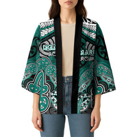 Aotearoa Iwi Ngati Maru Personalised Kimono Maori Kowhaiwhai Pattern