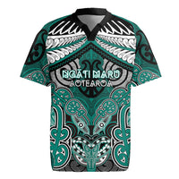 Aotearoa Iwi Ngati Maru Personalised Rugby Jersey Maori Kowhaiwhai Pattern