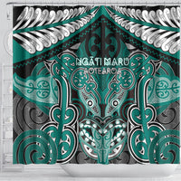 Aotearoa Iwi Ngati Maru Shower Curtain Maori Kowhaiwhai Pattern