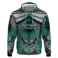 Aotearoa Iwi Ngati Maru Personalised Zip Hoodie Maori Kowhaiwhai Pattern