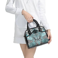 Aotearoa Iwi Ngati Paoa Shoulder Handbag Maori Kowhaiwhai Pattern