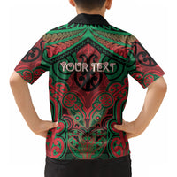 Aotearoa Iwi Ngati Hine Personalised Kid Hawaiian Shirt Maori Kowhaiwhai Pattern