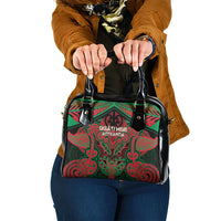 Aotearoa Iwi Ngati Hine Shoulder Handbag Maori Kowhaiwhai Pattern