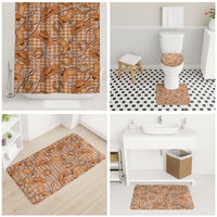 Brown Hawaii Palaka Cowboy Bathroom Set Hawaiian Paniolo Festival Spirit LT19 - Polynesian Pride