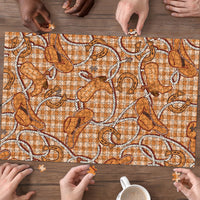Brown Hawaii Palaka Cowboy Puzzle Hawaiian Paniolo Festival Spirit LT19 - Polynesian Pride