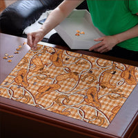 Brown Hawaii Palaka Cowboy Puzzle Hawaiian Paniolo Festival Spirit LT19 - Polynesian Pride