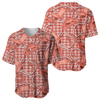 Red Hawaii Palaka Cowboy Baseball Jersey Hawaiian Paniolo Festival Spirit LT19 - Polynesian Pride