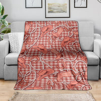 Red Hawaii Palaka Cowboy Blanket Hawaiian Paniolo Festival Spirit LT19 - Polynesian Pride