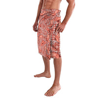 Red Hawaii Palaka Cowboy Lavalava Hawaiian Paniolo Festival Spirit LT19 - Polynesian Pride