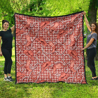 Red Hawaii Palaka Cowboy Quilt Hawaiian Paniolo Festival Spirit LT19 - Polynesian Pride
