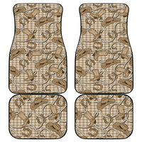 Beige Hawaii Palaka Cowboy Car Mats Hawaiian Paniolo Festival Spirit LT19 - Polynesian Pride