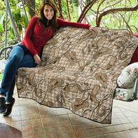 Beige Hawaii Palaka Cowboy Quilt Hawaiian Paniolo Festival Spirit LT19 - Polynesian Pride