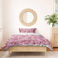 Pink Hawaii Palaka Cowboy Bedding Set Hawaiian Paniolo Festival Spirit LT19 - Polynesian Pride