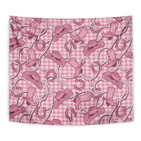 Pink Hawaii Palaka Cowboy Tapestry Hawaiian Paniolo Festival Spirit LT19 - Polynesian Pride