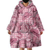 Pink Hawaii Palaka Cowboy Wearable Blanket Hoodie Hawaiian Paniolo Festival Spirit LT19 - Polynesian Pride