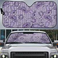 Purple Hawaii Palaka Cowboy Auto Sun Shade Hawaiian Paniolo Festival Spirit LT19 Purple - Polynesian Pride