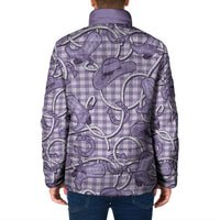Purple Hawaii Palaka Cowboy Padded Jacket Hawaiian Paniolo Festival Spirit LT19 - Polynesian Pride