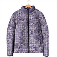Purple Hawaii Palaka Cowboy Padded Jacket Hawaiian Paniolo Festival Spirit LT19 - Polynesian Pride