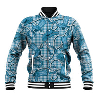Blue Hawaii Palaka Cowboy Baseball Jacket Hawaiian Paniolo Festival Spirit LT19 Unisex Blue - Polynesian Pride
