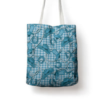 Blue Hawaii Palaka Cowboy Tote Bag Hawaiian Paniolo Festival Spirit LT19 - Polynesian Pride