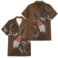 New Zealand Taiaha Family Matching Mermaid Dress and Hawaiian Shirt Maori Weapon Silver Fern Maori Pattern