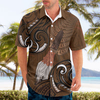 New Zealand Taiaha Hawaiian Shirt Maori Weapon Silver Fern Maori Pattern LT22 - Polynesian Pride