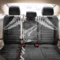 New Zealand Weka Personalised Back Car Seat Cover Aotearoa Hen Silver Fern Maori Pattern