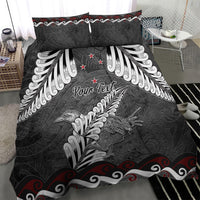 New Zealand Weka Personalised Bedding Set Aotearoa Hen Silver Fern Maori Pattern LT22 - Polynesian Pride