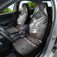 New Zealand Weka Personalised Car Seat Cover Aotearoa Hen Silver Fern Maori Pattern LT22 - Polynesian Pride